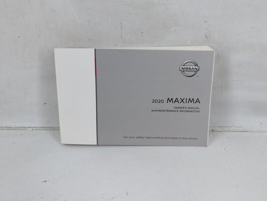 2020 Nissan Maxima Owners Manual Book Guide P/N:OM20EA 0A36U0 OEM Used Auto Parts - Oemusedautoparts1.com