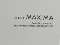 2020 Nissan Maxima Owners Manual Book Guide P/N:OM20EA 0A36U0 OEM Used Auto Parts - Oemusedautoparts1.com