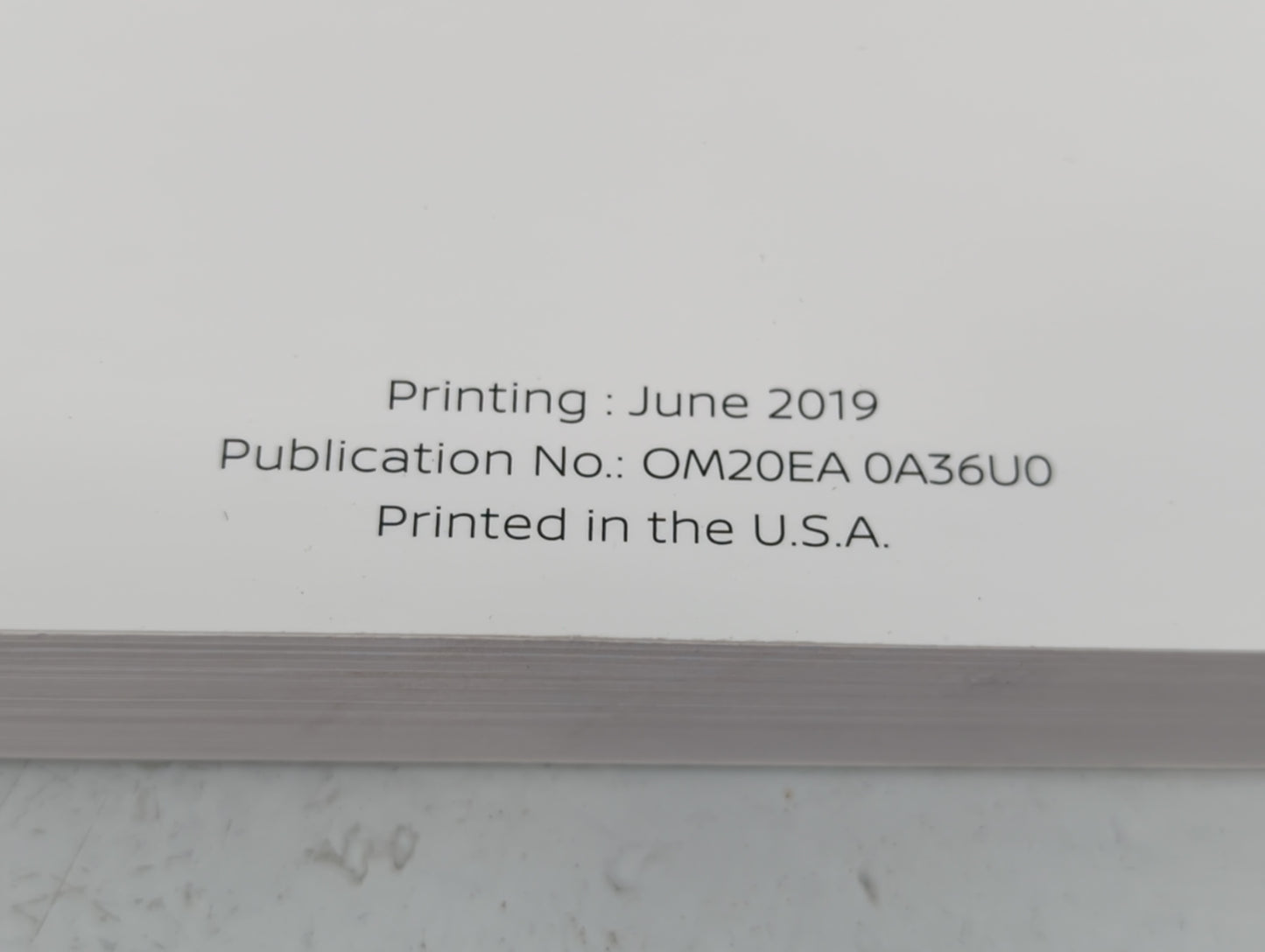 2020 Nissan Maxima Owners Manual Book Guide P/N:OM20EA 0A36U0 OEM Used Auto Parts - Oemusedautoparts1.com