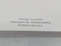 2020 Nissan Maxima Owners Manual Book Guide P/N:OM20EA 0A36U0 OEM Used Auto Parts - Oemusedautoparts1.com