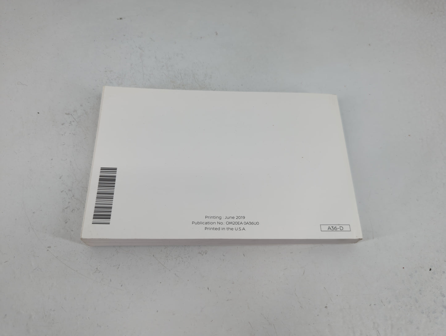 2020 Nissan Maxima Owners Manual Book Guide P/N:OM20EA 0A36U0 OEM Used Auto Parts - Oemusedautoparts1.com