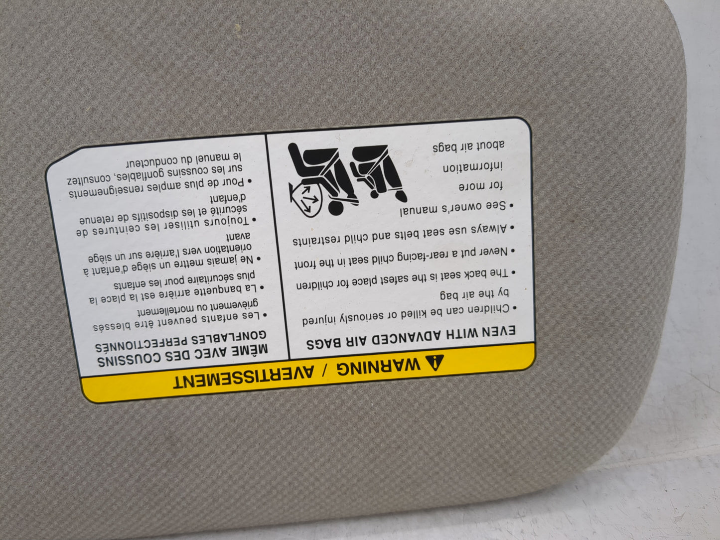 2018-2021 Nissan Maxima Sun Visor Shade Replacement Driver Left Mirror Fits Fits 2018 2019 2020 2021 OEM Used Auto Parts - O
