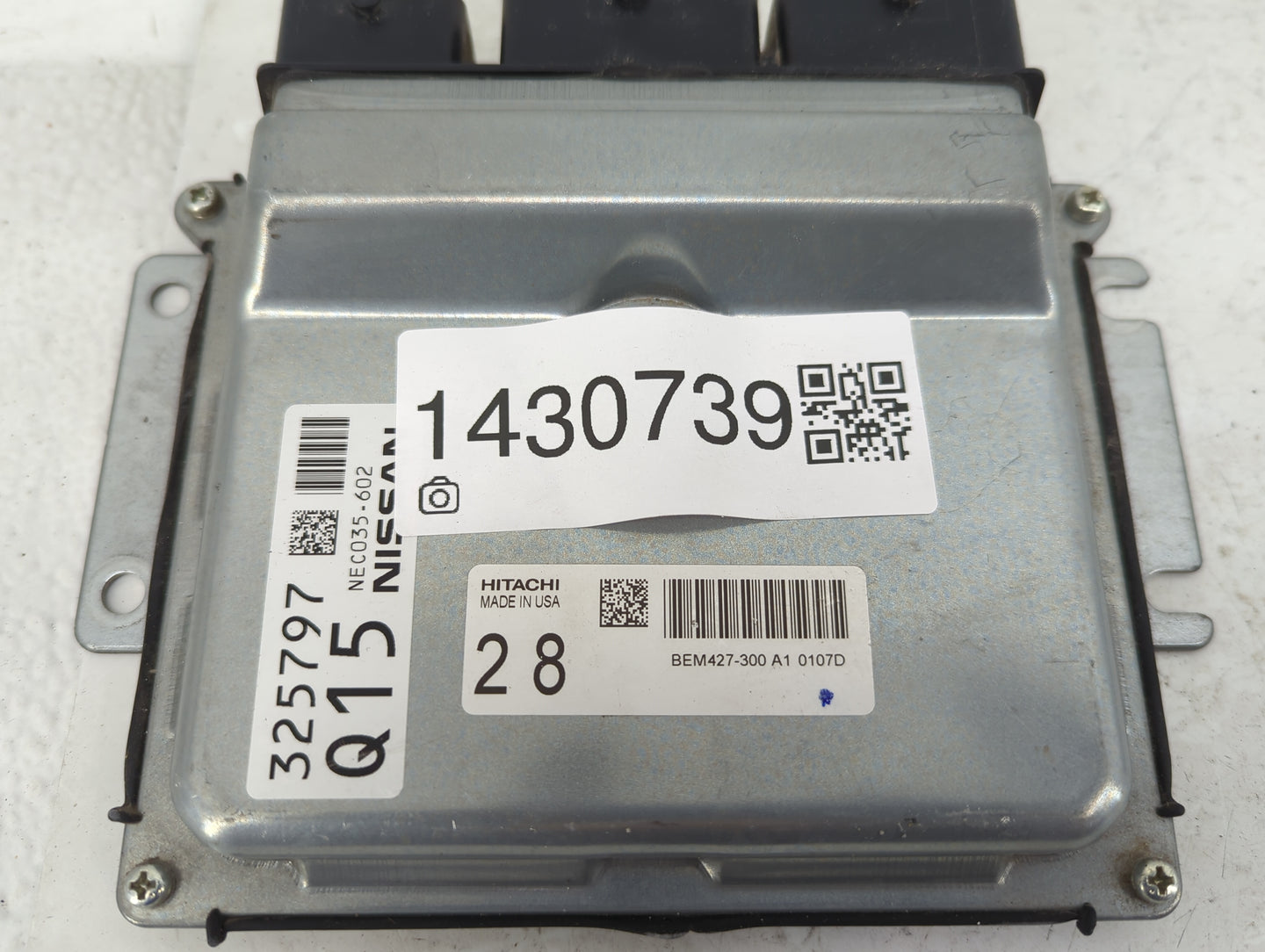 2018-2020 Nissan Maxima PCM Engine Control Computer ECU ECM PCU OEM P/N:NEC035-602 Fits Fits 2018 2019 2020 OEM Used Auto Pa