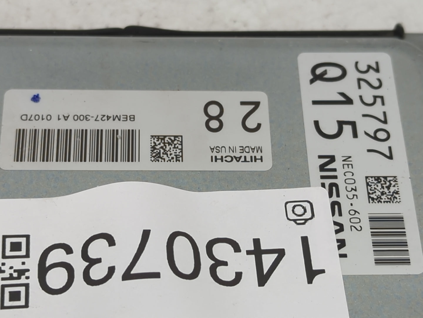 2018-2020 Nissan Maxima PCM Engine Control Computer ECU ECM PCU OEM P/N:NEC035-602 Fits Fits 2018 2019 2020 OEM Used Auto Pa