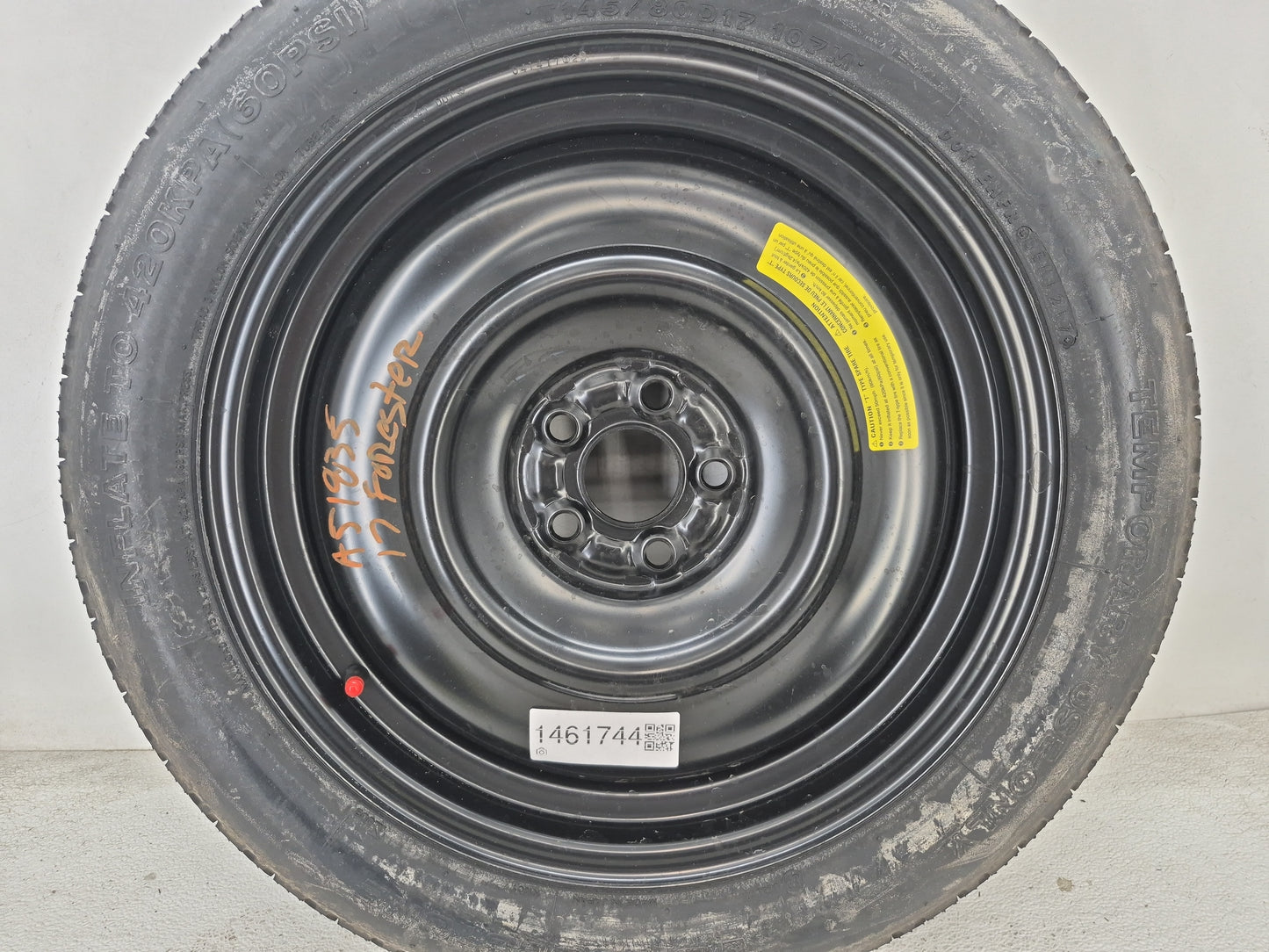 2004-2022 Nissan Maxima Spare Donut Tire Wheel Rim Oem 1461744 - Oemusedautoparts1.com