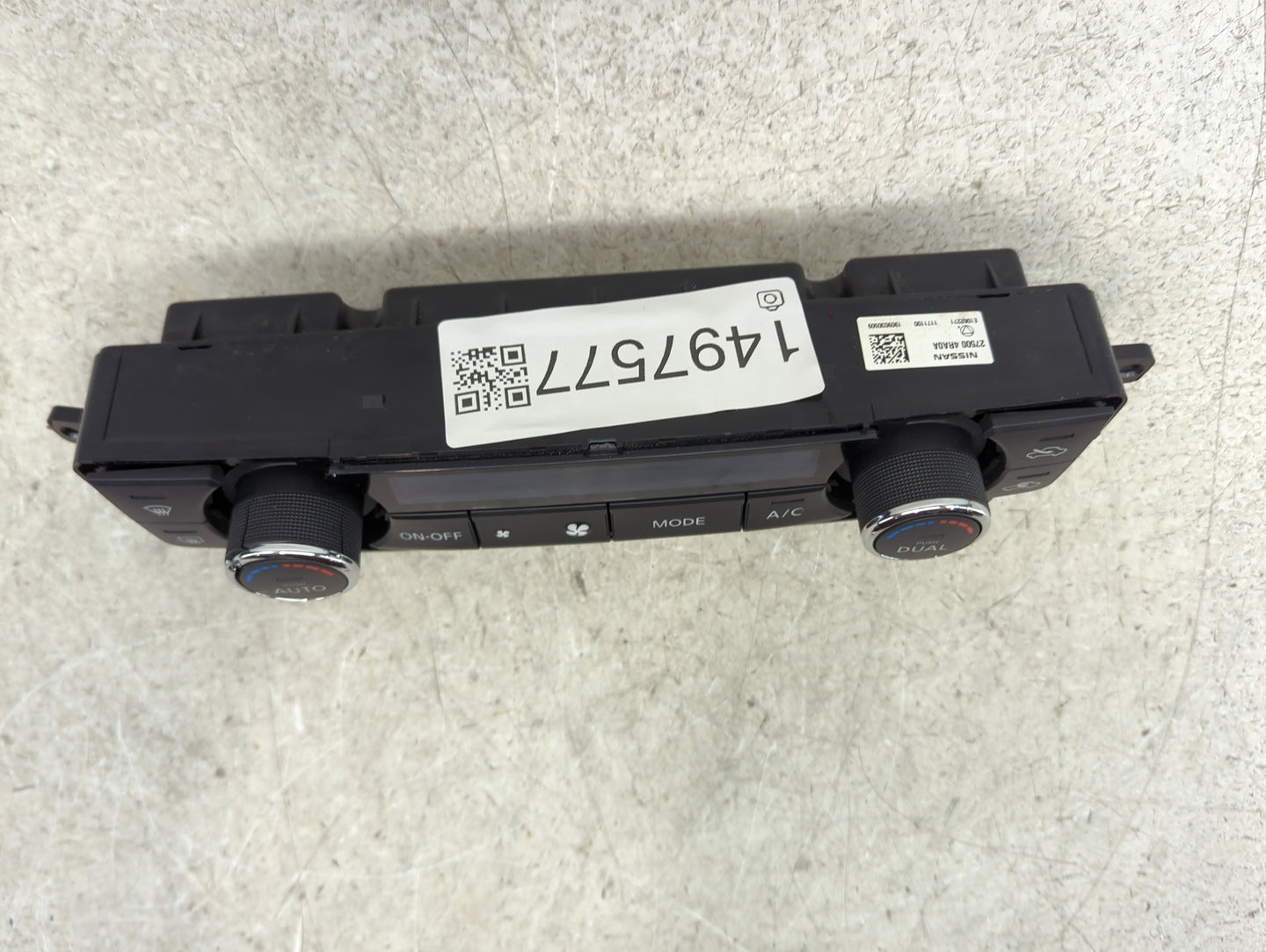 2016-2021 Nissan Maxima Climate Control Module Temperature AC/Heater Replacement P/N:27500 4R A0A E1062271 Fits OEM Used Aut