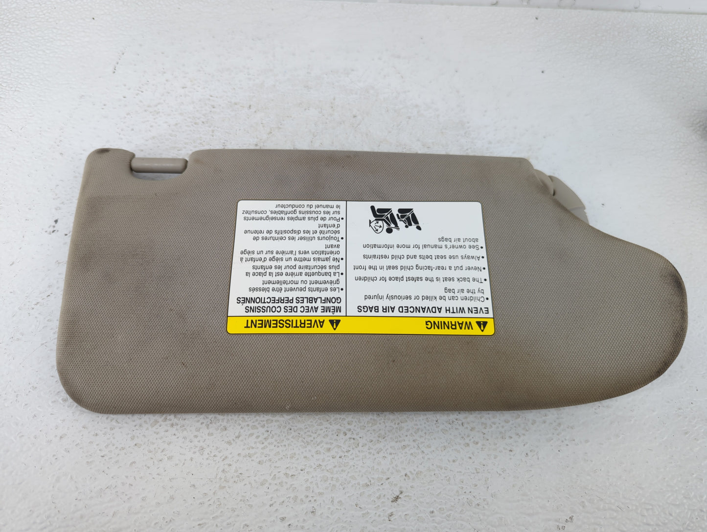 2018-2021 Nissan Maxima Sun Visor Shade Replacement Passenger Right Mirror Fits Fits 2018 2019 2020 2021 OEM Used Auto Parts