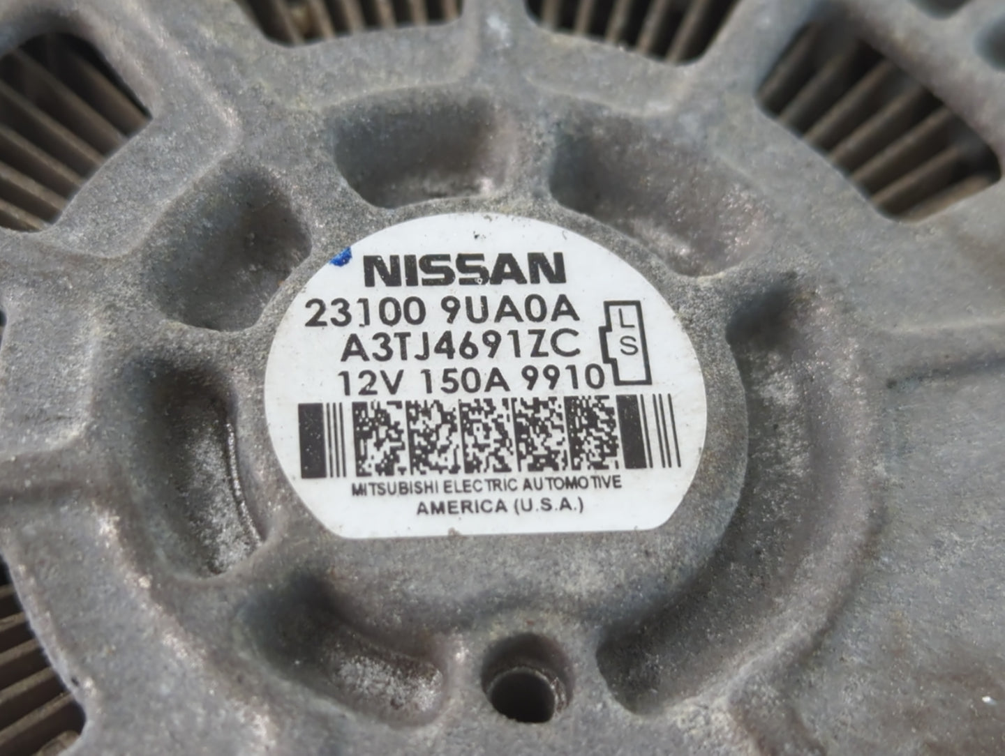 2019-2021 Nissan Maxima Alternator Replacement Generator Charging Assembly Engine OEM P/N:23100 9UA0A Fits OEM Used Auto Par