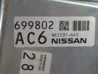 2020-2022 Nissan Murano PCM Engine Control Computer ECU ECM PCU OEM P/N:699802AC6 NEC031-645 Fits Fits 2020 2021 2022 OEM Us