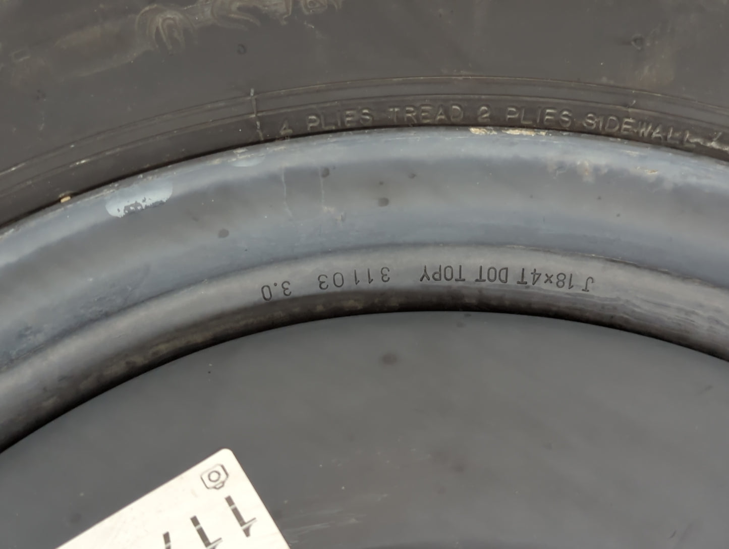 2015-2019 Nissan Murano Spare Donut Tire Wheel Rim Oem - Oemusedautoparts1.com