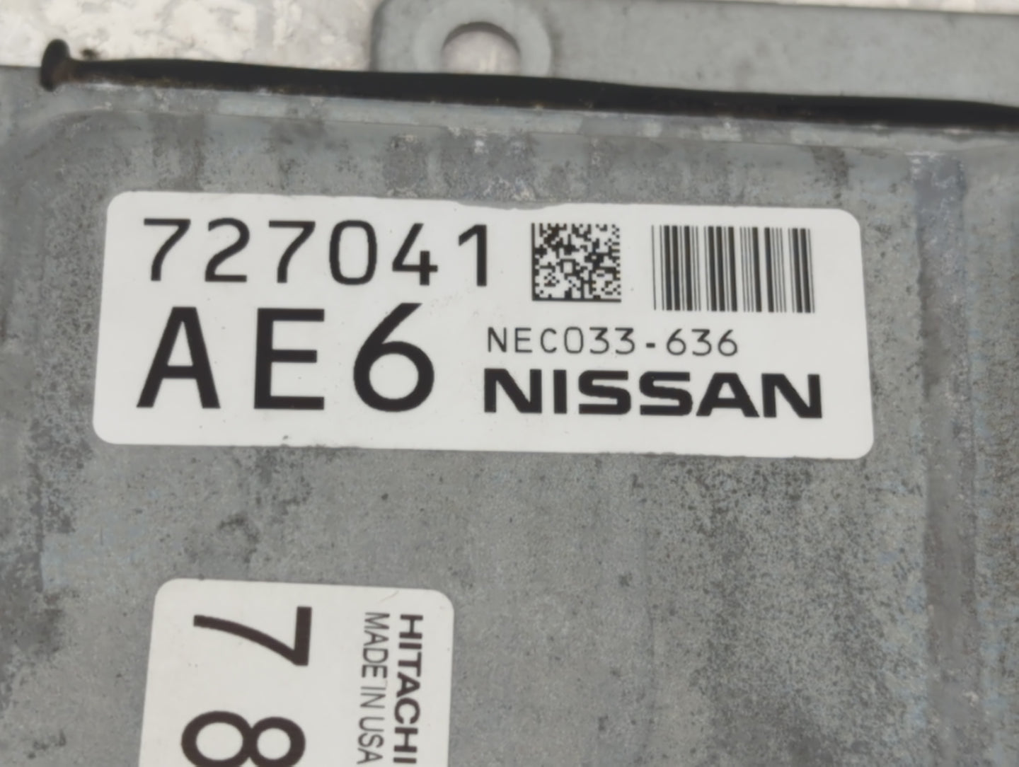 2020-2022 Nissan Murano PCM Engine Control Computer ECU ECM PCU OEM P/N:NEC033-636 Fits Fits 2020 2021 2022 OEM Used Auto Pa