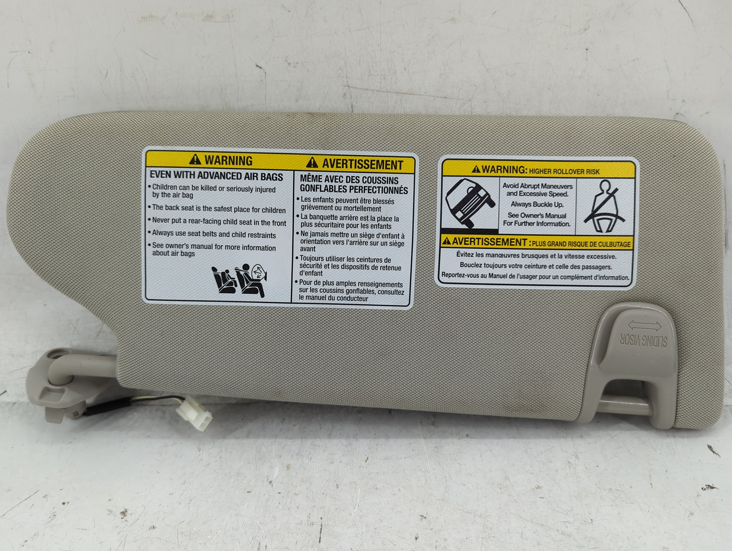 2019-2022 Nissan Murano Sun Visor Shade Replacement Driver Left Mirror Fits Fits 2019 2020 2021 2022 OEM Used Auto Parts - O