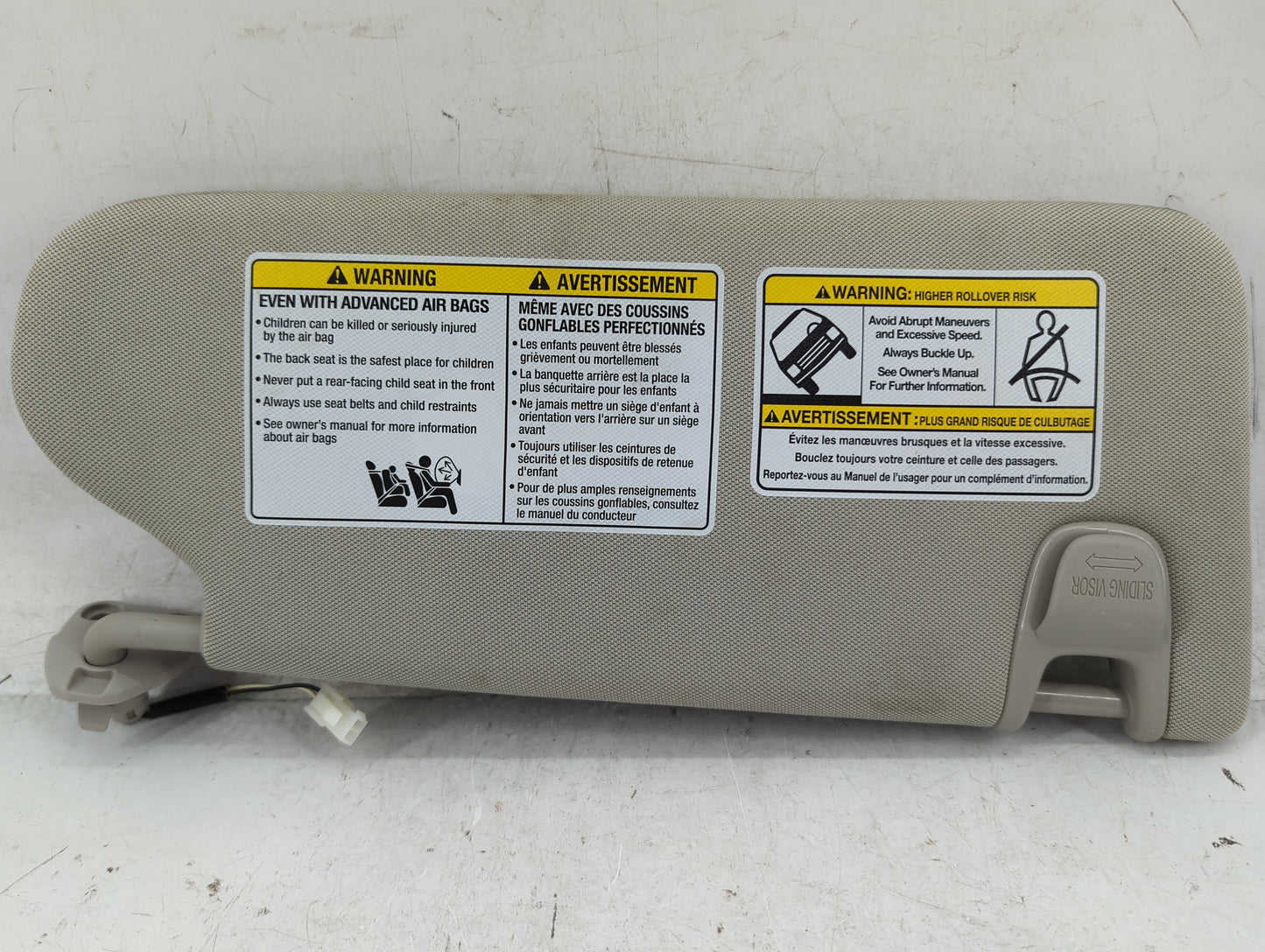 2019-2022 Nissan Murano Sun Visor Shade Replacement Driver Left Mirror Fits Fits 2019 2020 2021 2022 OEM Used Auto Parts - O