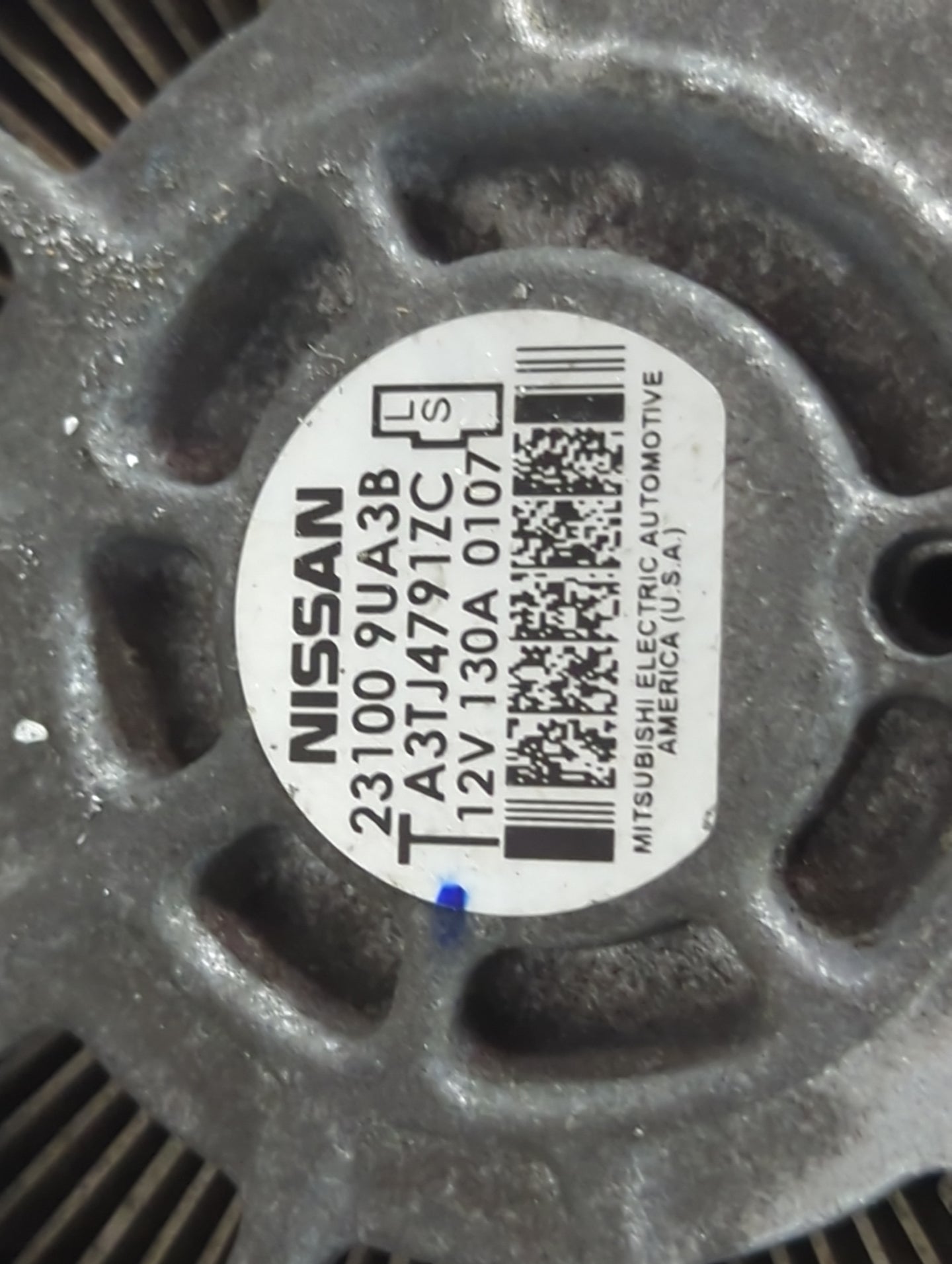 2018-2022 Nissan Murano Alternator Replacement Generator Charging Assembly Engine OEM P/N:23100 9UA3B Fits OEM Used Auto Par