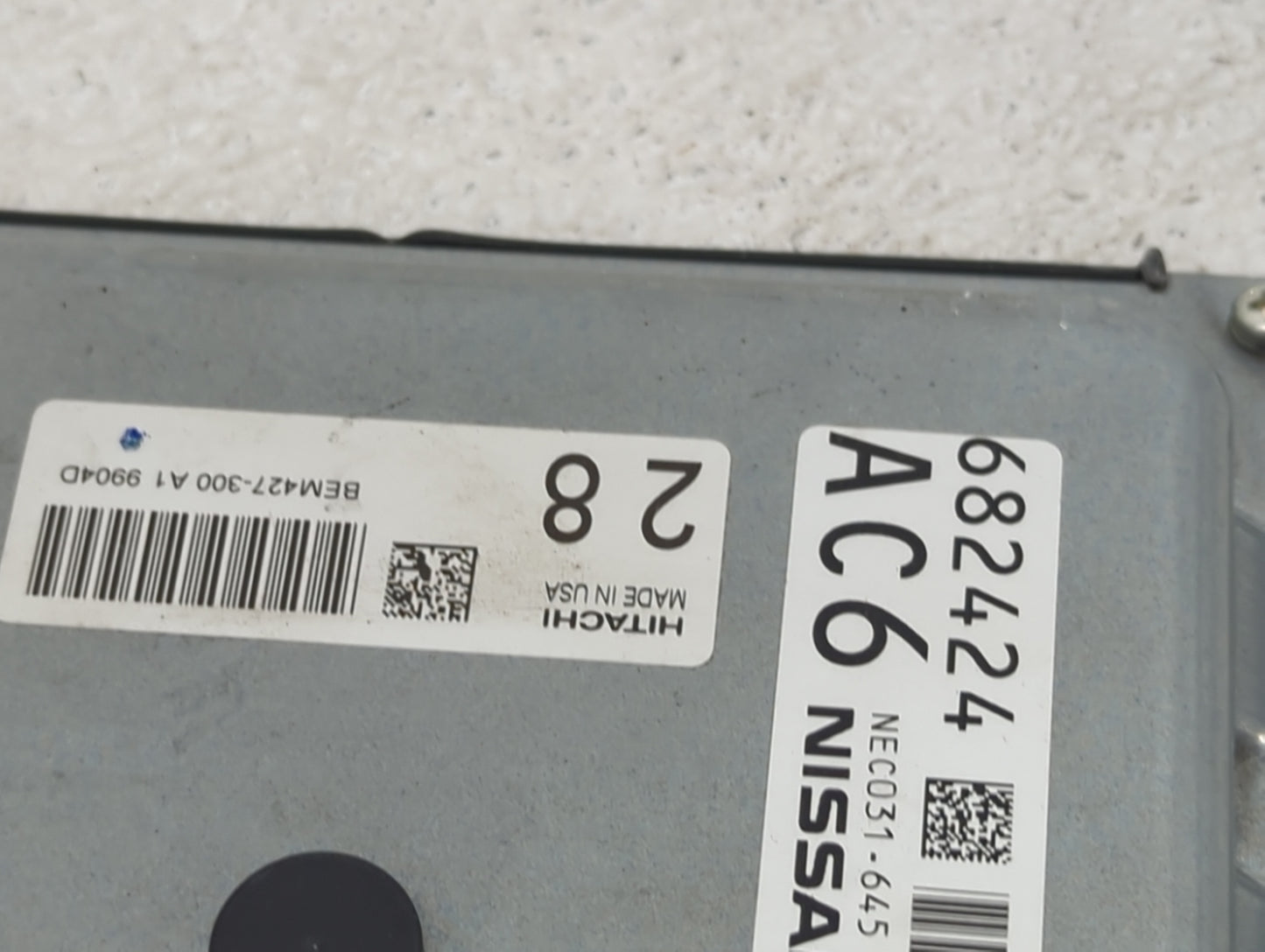 2020-2022 Nissan Murano PCM Engine Control Computer ECU ECM PCU OEM P/N:BEM427-300 A1, NEC031-645 Fits Fits 2020 2021 2022 O
