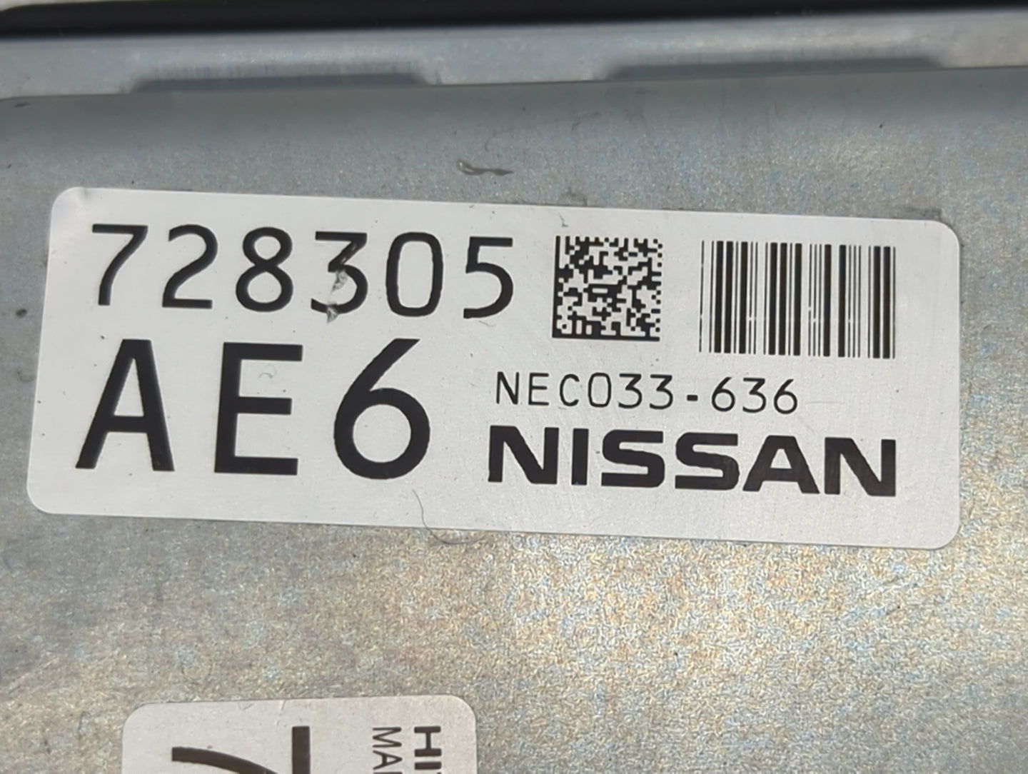 2020-2022 Nissan Murano PCM Engine Control Computer ECU ECM PCU OEM P/N:NEC033-636 Fits Fits 2020 2021 2022 OEM Used Auto Pa