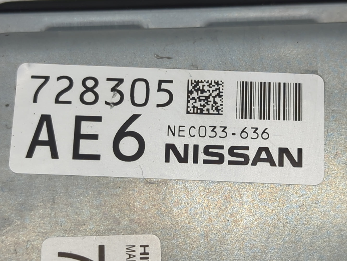 2020-2022 Nissan Murano PCM Engine Control Computer ECU ECM PCU OEM P/N:NEC033-636 Fits Fits 2020 2021 2022 OEM Used Auto Pa