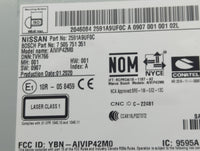 2019-2020 Nissan Murano Radio AM FM Cd Player Receiver Replacement P/N:7 505 751 351 2591A9UF0C Fits Fits 2019 2020 OEM Used