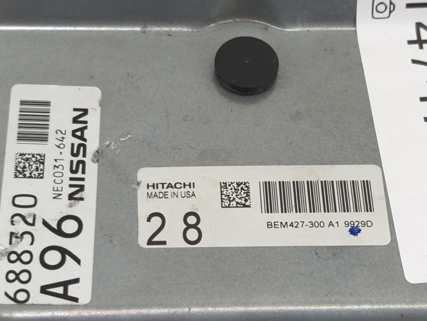 2020-2022 Nissan Murano PCM Engine Control Computer ECU ECM PCU OEM P/N:NEC031-642 BEM427-300 A1 Fits Fits 2020 2021 2022 OE