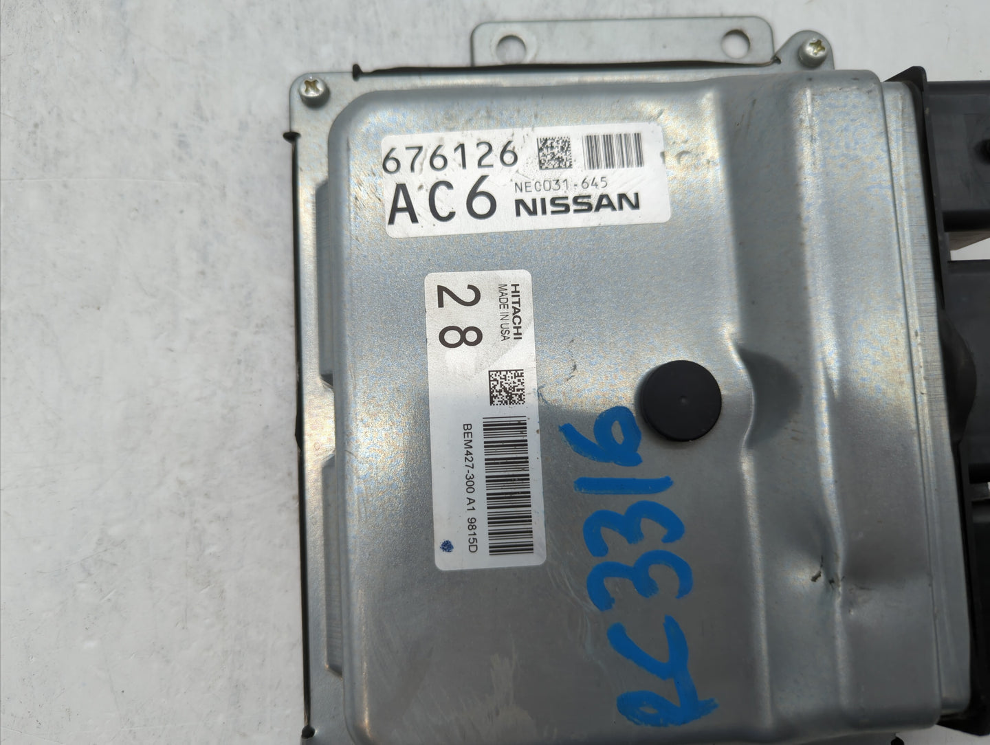 2020 Nissan Murano PCM Engine Control Computer ECU ECM PCU OEM P/N:BEM427-300 A1 Fits OEM Used Auto Parts - Oemusedautoparts