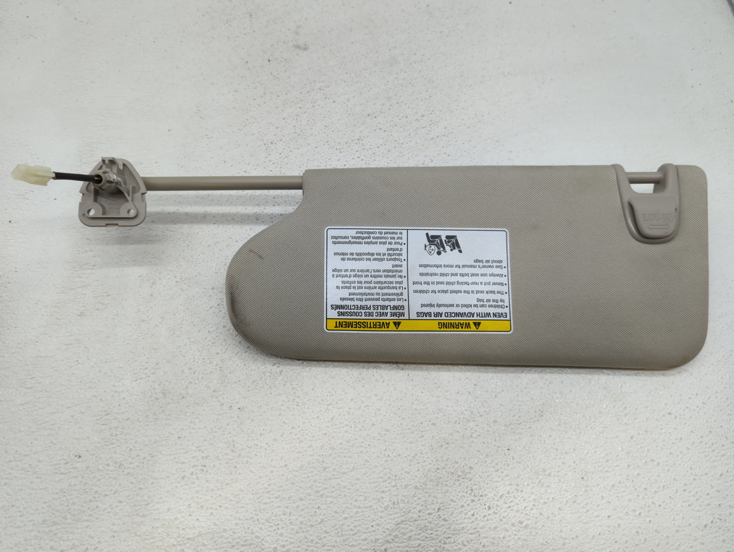 2019-2022 Nissan Murano Sun Visor Shade Replacement Passenger Right Mirror Fits Fits 2019 2020 2021 2022 OEM Used Auto Parts