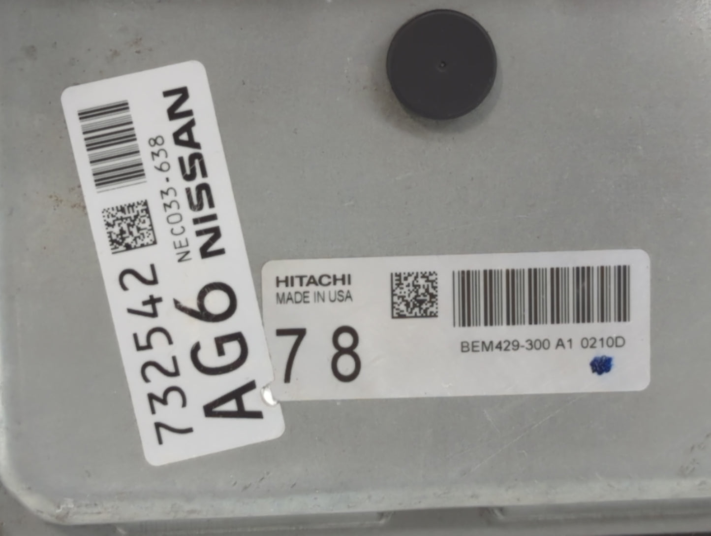 2020-2022 Nissan Murano PCM Engine Control Computer ECU ECM PCU OEM P/N:NEC033-638 Fits Fits 2020 2021 2022 OEM Used Auto Pa