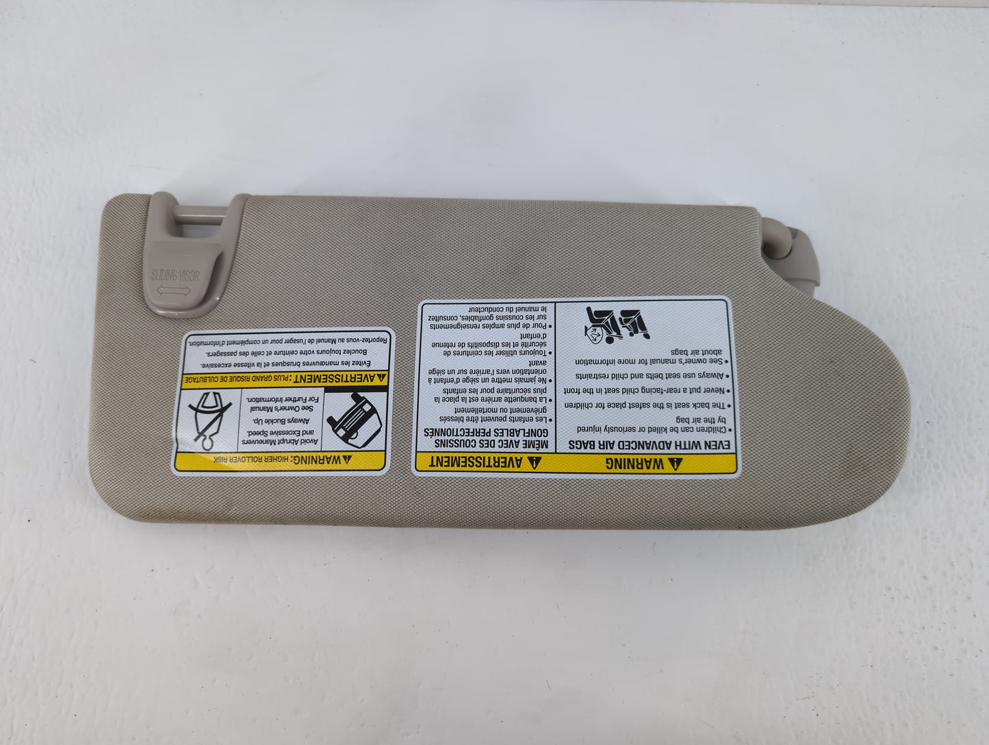 2019-2022 Nissan Murano Sun Visor Shade Replacement Passenger Right Mirror Fits Fits 2019 2020 2021 2022 OEM Used Auto Parts
