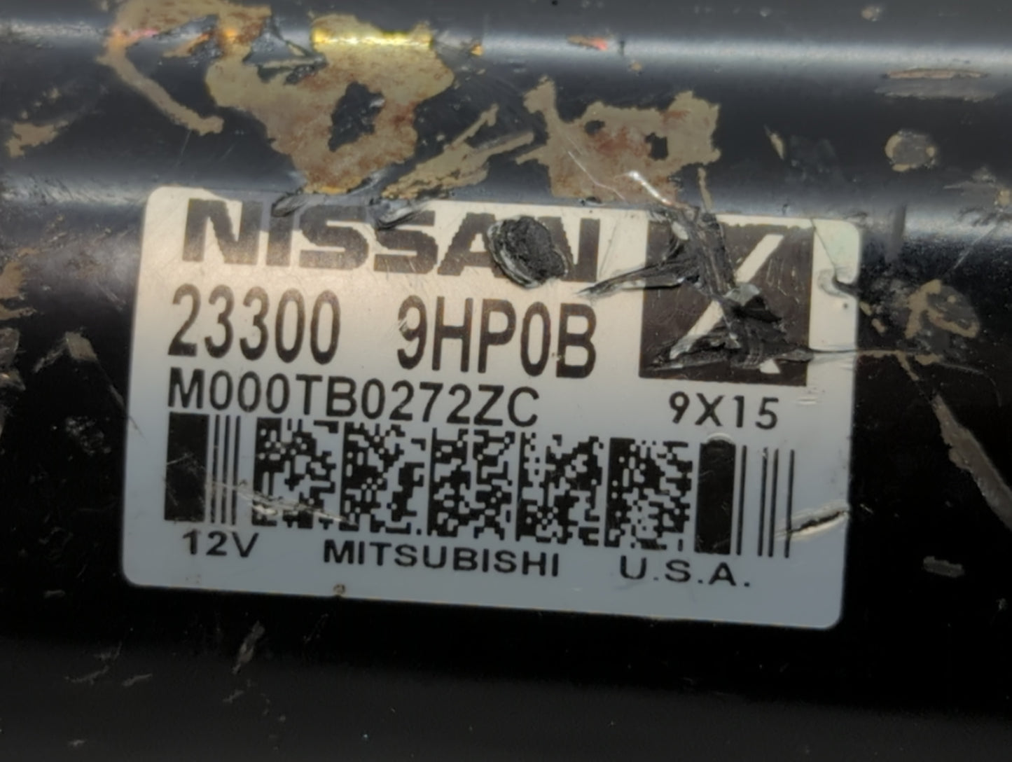 2015-2022 Nissan Murano Car Starter Motor Solenoid OEM P/N:M000TB0272ZC 23300 9HP0B Fits OEM Used Auto Parts - Oemusedautopa