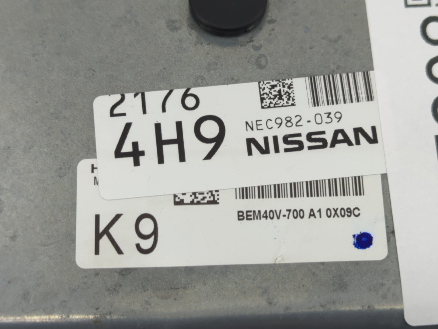 2020 Nissan Nv200 PCM Engine Control Computer ECU ECM PCU OEM P/N:NEC982-039 Fits OEM Used Auto Parts - Oemusedautoparts1.co