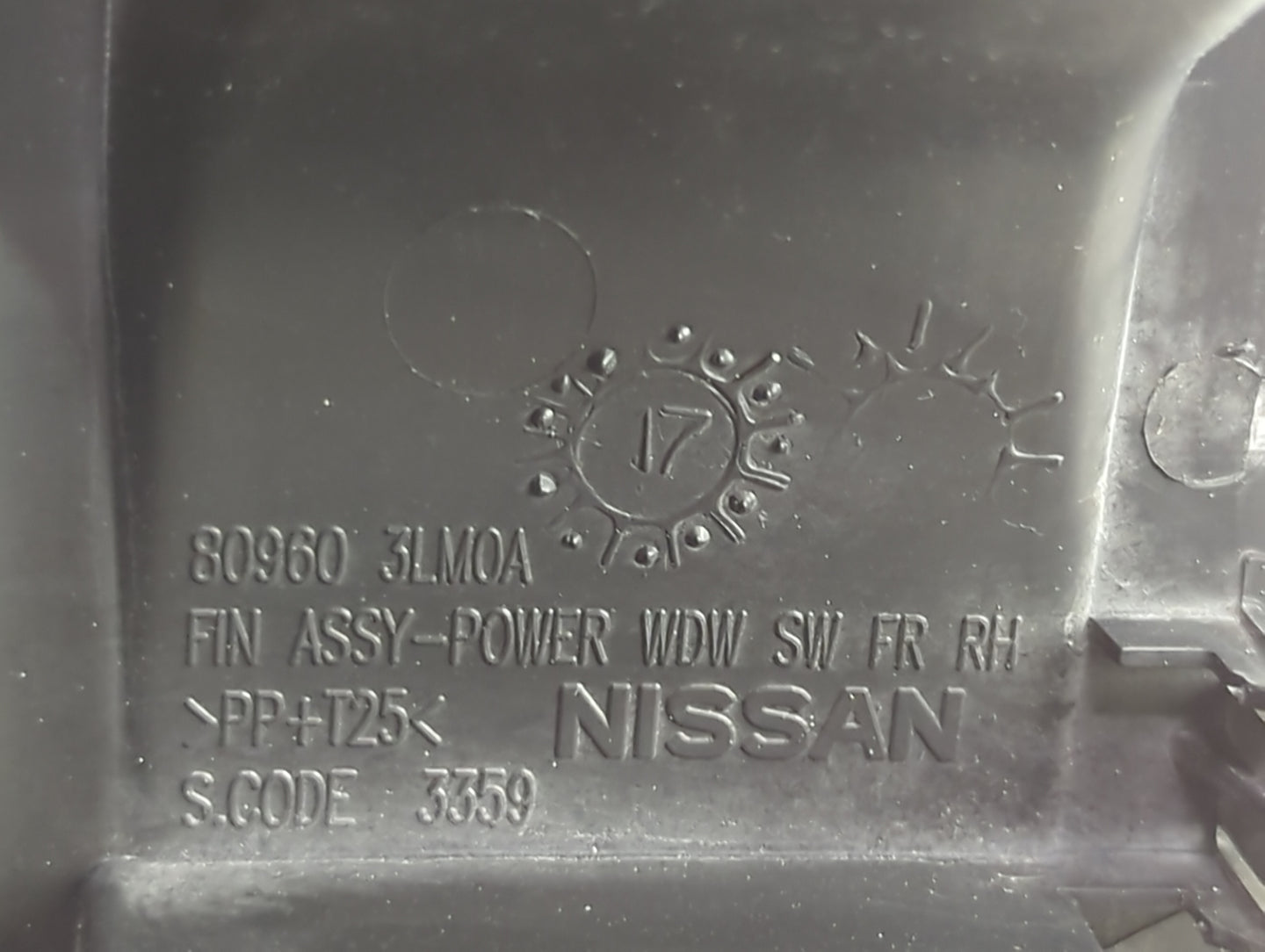 2014-2020 Nissan Nv200 Master Power Window Switch Replacement Driver Side Left P/N:80960 3LM0A Fits OEM Used Auto Parts - Oe