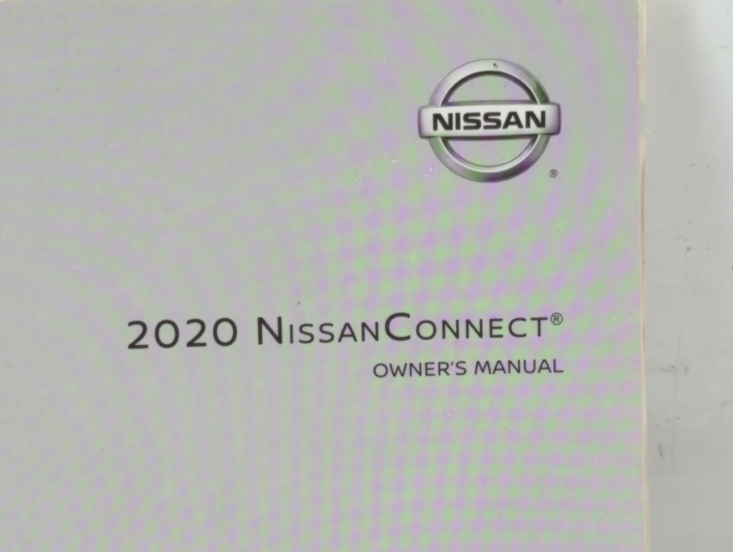 2020 Nissan Nv200 Owners Manual Book Guide P/N:N20E AIVNJU2 OEM Used Auto Parts - Oemusedautoparts1.com
