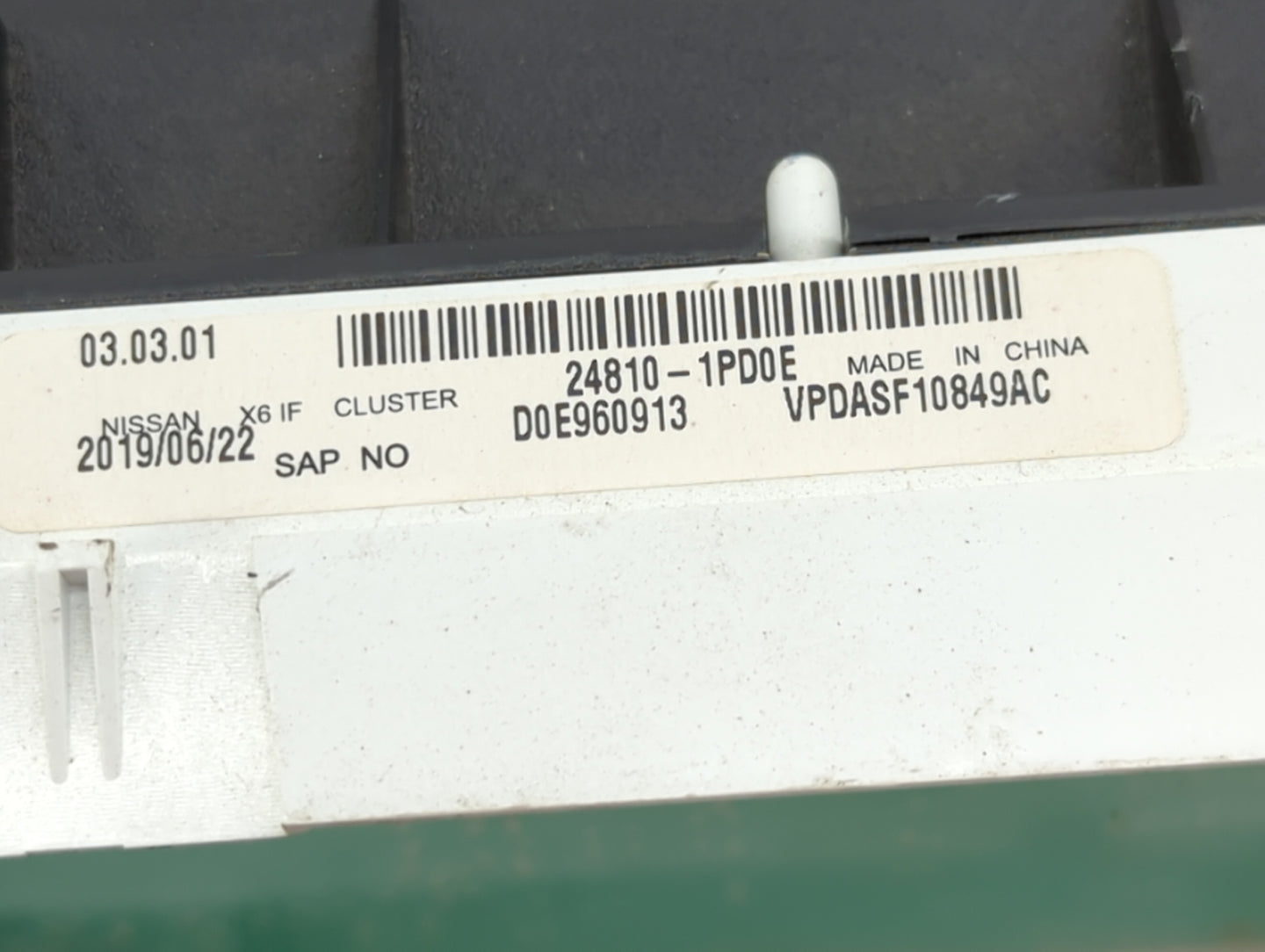 2013-2020 Nissan Nv2500 Instrument Cluster Speedometer Gauges P/N:24810-1PD0E D0E960913 Miles:148K Fits OEM Used Auto Parts 