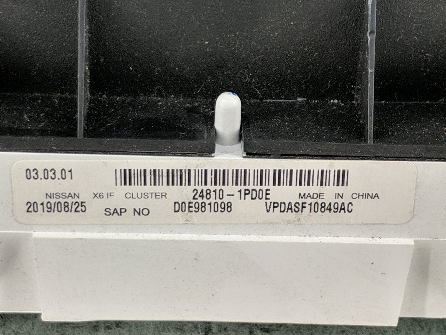 2013-2020 Nissan Nv2500 Instrument Cluster Speedometer Gauges P/N:24810-1PD0E Miles: Fits OEM Used Auto Parts - Oemusedautop
