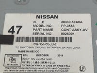 2017-2020 Nissan Pathfinder Radio AM FM Cd Player Receiver Replacement P/N:28330 5ZA0A Fits Fits 2017 2018 2019 2020 OEM Use