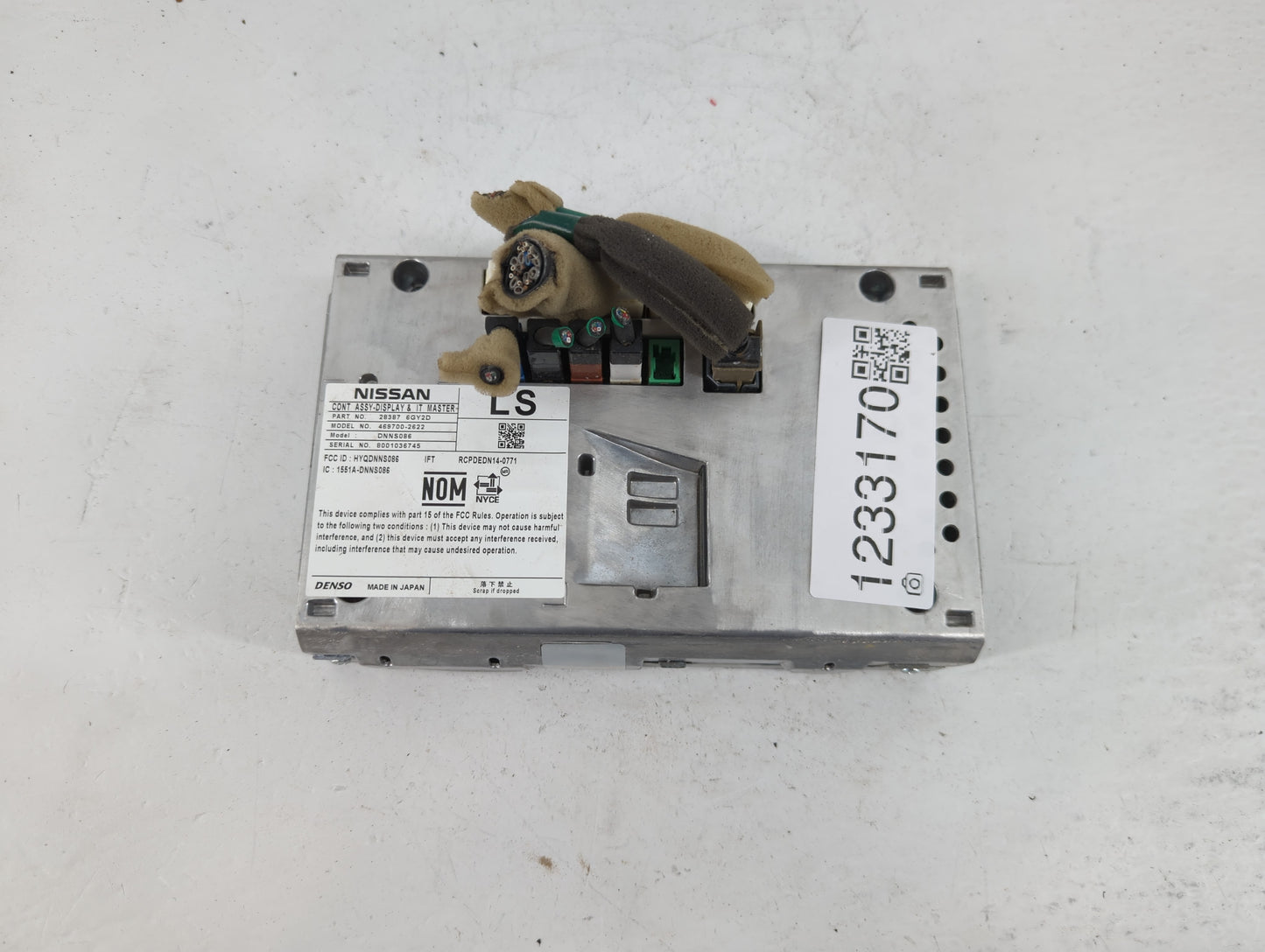 2020 Nissan Pathfinder Radio AM FM Cd Player Receiver Replacement P/N:469700-2622 28387 6GY2D Fits OEM Used Auto Parts - Oem