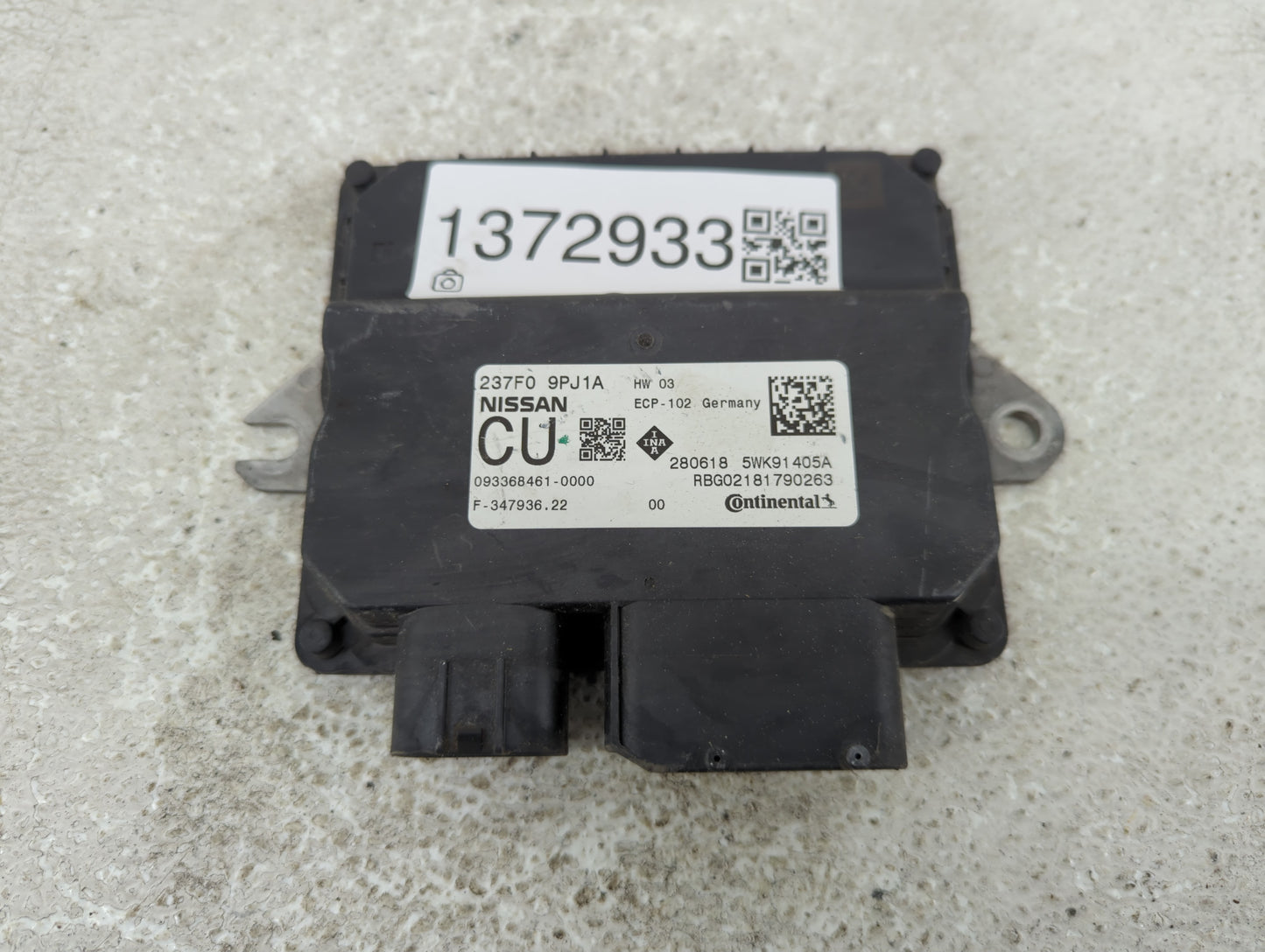 2020 Nissan Pathfinder PCM Engine Control Computer ECU ECM PCU OEM P/N:237F0 9PJ1A Fits OEM Used Auto Parts - Oemusedautopar