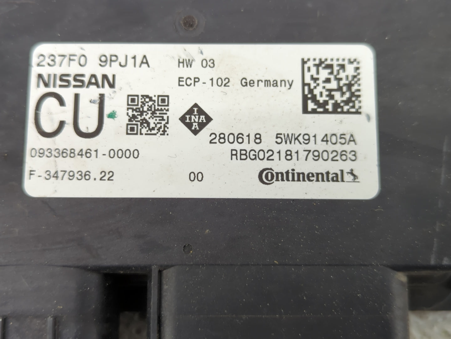 2020 Nissan Pathfinder PCM Engine Control Computer ECU ECM PCU OEM P/N:237F0 9PJ1A Fits OEM Used Auto Parts - Oemusedautopar