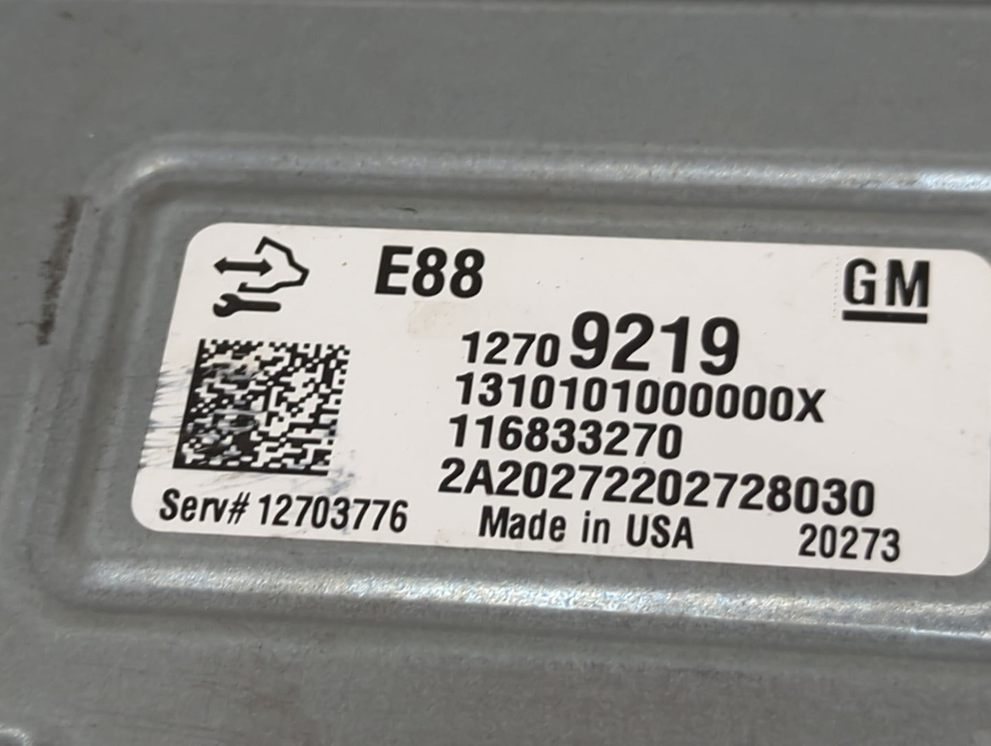 2019-2020 Nissan Pathfinder PCM Engine Control Computer ECU ECM PCU OEM P/N:116833270 12709219 Fits Fits 2019 2020 OEM Used 