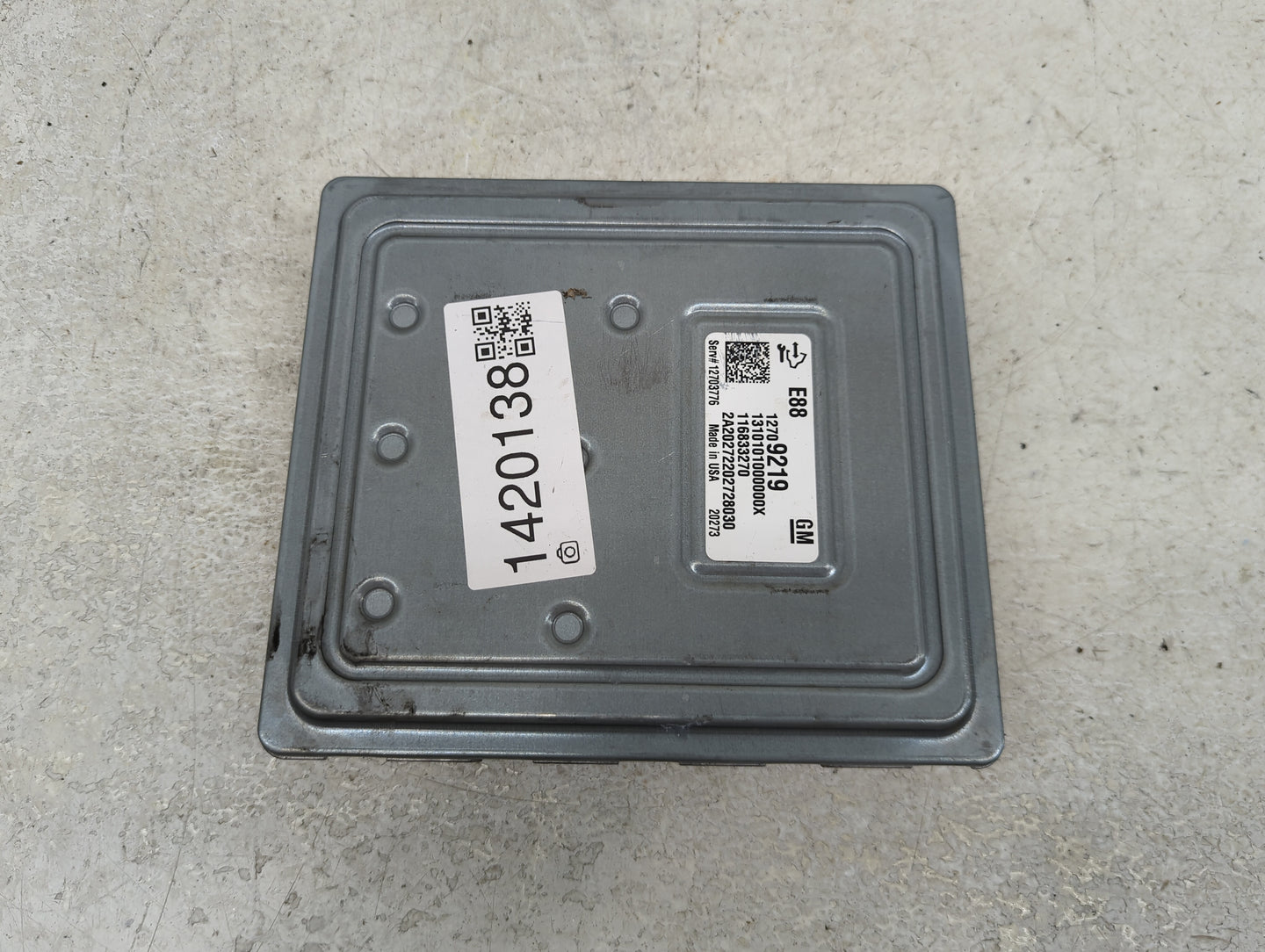 2019-2020 Nissan Pathfinder PCM Engine Control Computer ECU ECM PCU OEM P/N:116833270 12709219 Fits Fits 2019 2020 OEM Used 