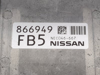 2019-2020 Nissan Pathfinder PCM Engine Control Computer ECU ECM PCU OEM P/N:NEC046-667 BED400-300 Fits Fits 2019 2020 OEM Us