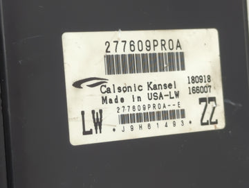 2019-2020 Nissan Pathfinder Temperature Control Module