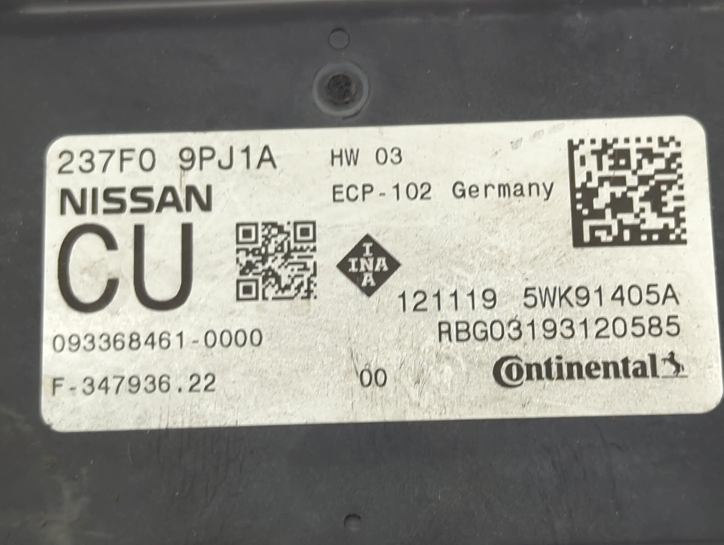 2019-2020 Nissan Pathfinder PCM Engine Control Computer ECU ECM PCU OEM P/N:237F09PJ1A Fits Fits 2019 2020 OEM Used Auto Par