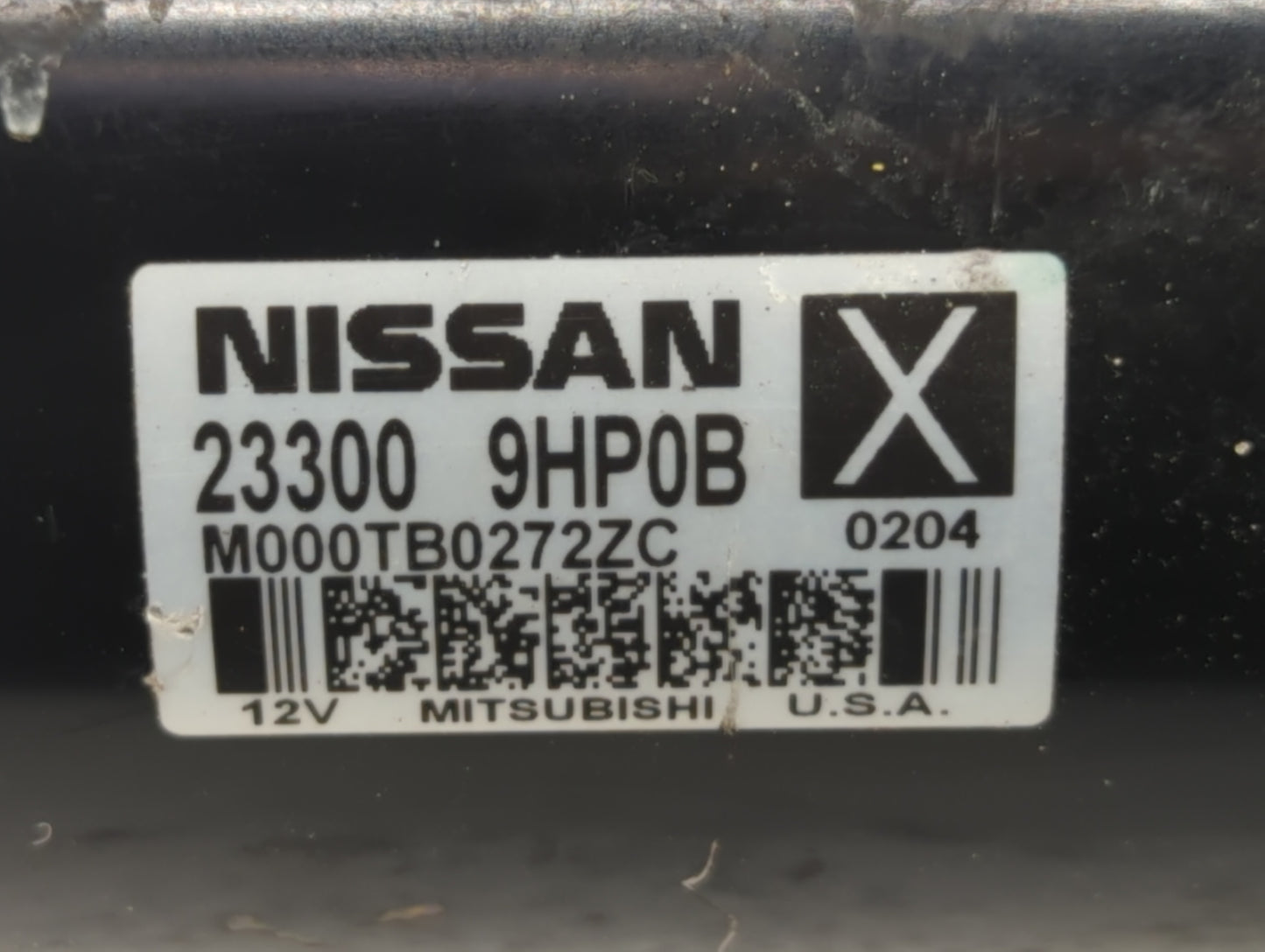 2015-2020 Nissan Pathfinder Car Starter Motor Solenoid OEM P/N:M000TB0272ZC 23300 9HP0B Fits OEM Used Auto Parts - Oemusedau