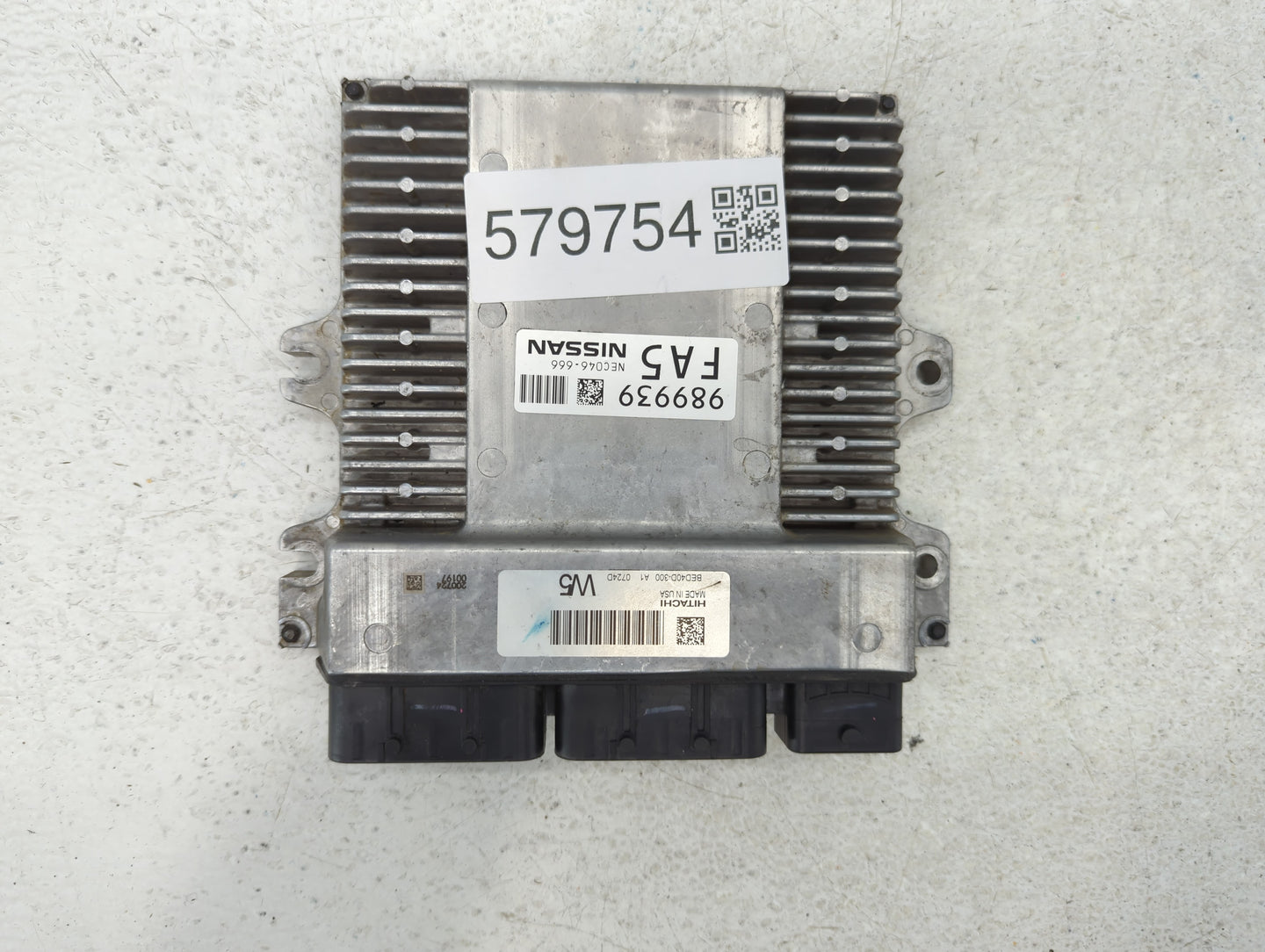 2020 Nissan Pathfinder PCM Engine Control Computer ECU ECM PCU OEM P/N:BED40D-300 A1 NEC046-667 Fits OEM Used Auto Parts - O