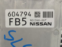 2020 Nissan Pathfinder PCM Engine Control Computer ECU ECM PCU OEM P/N:604794 NEC046-667 Fits OEM Used Auto Parts - Oemuseda