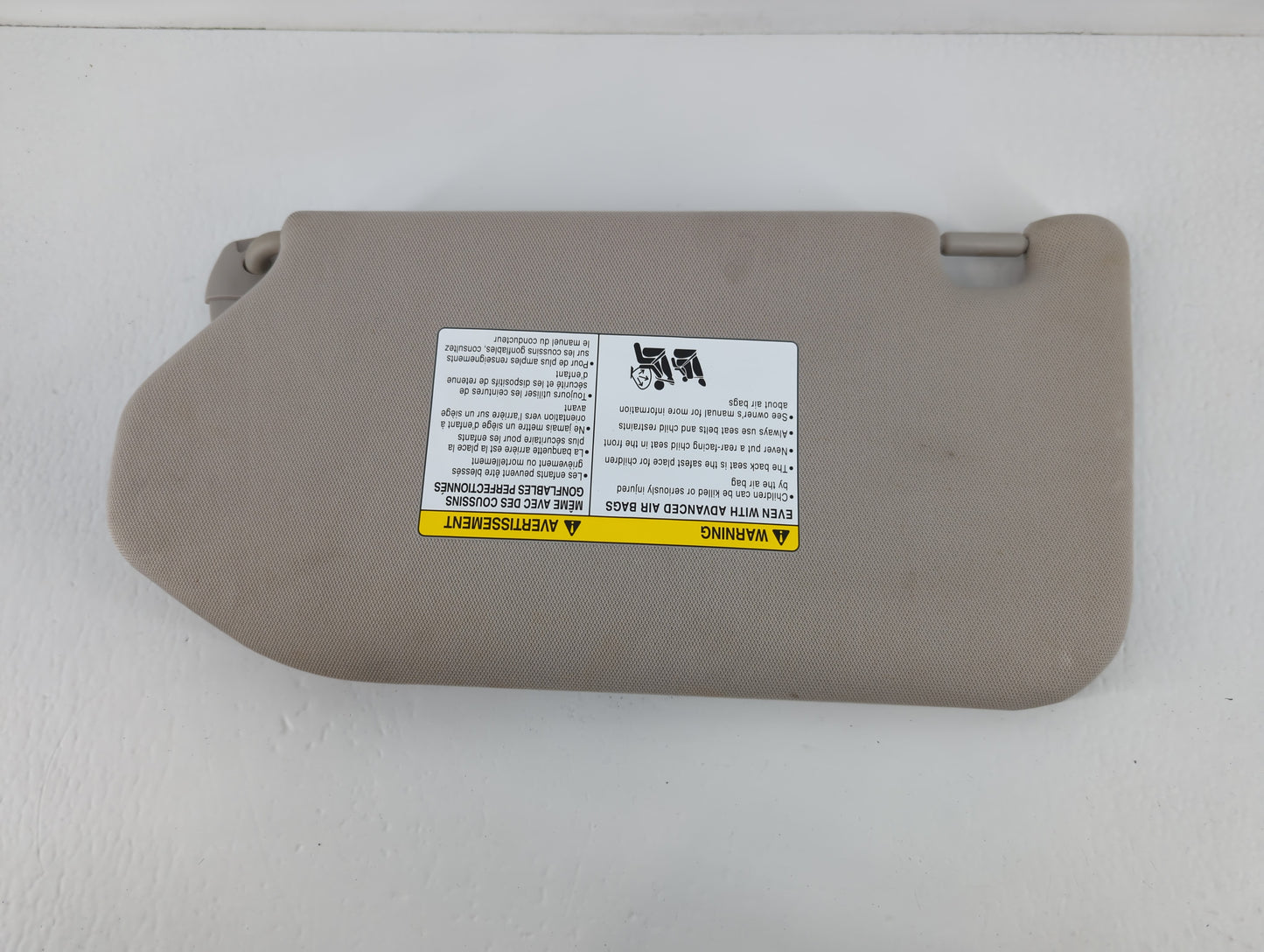 2019-2020 Nissan Pathfinder Sun Visor Shade Replacement Passenger Right Mirror Fits Fits 2019 2020 OEM Used Auto Parts - Oem