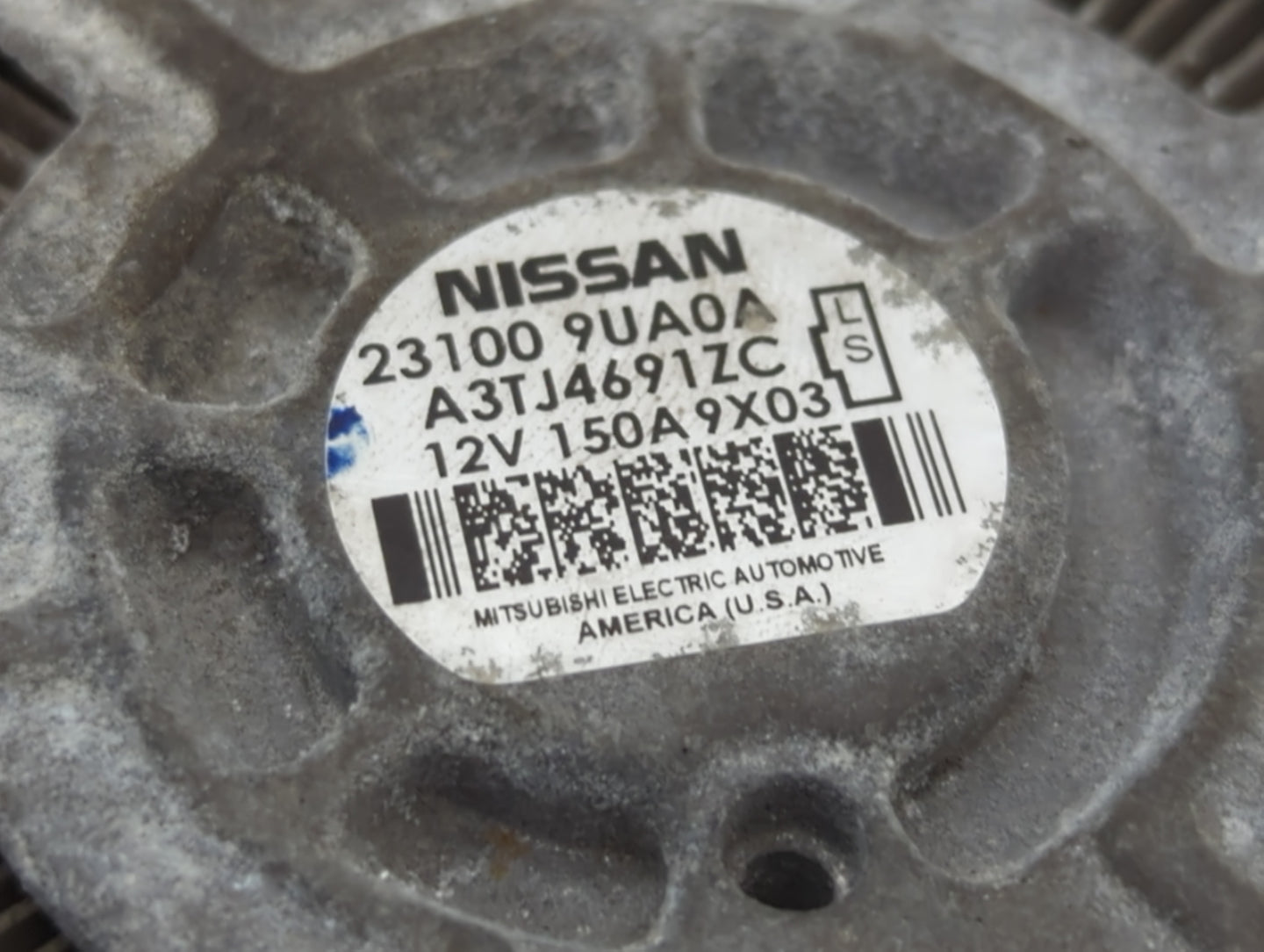 2017-2020 Nissan Pathfinder Alternator Replacement Generator Charging Assembly Engine OEM P/N:23100 9UA0A Fits OEM Used Auto