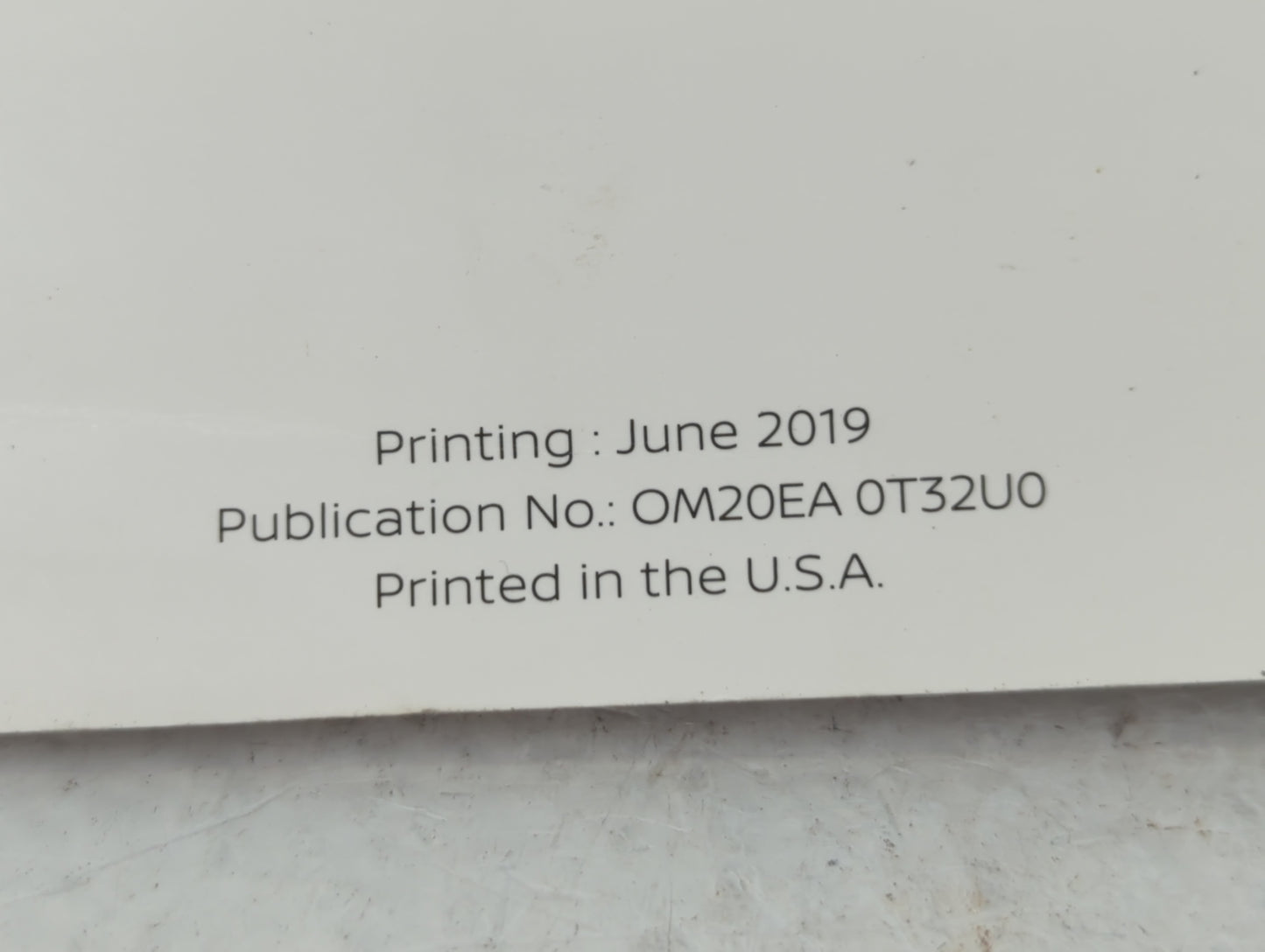 2020 Nissan Rogue Owners Manual Book Guide P/N:OM20EA 0T32U0 OEM Used Auto Parts - Oemusedautoparts1.com