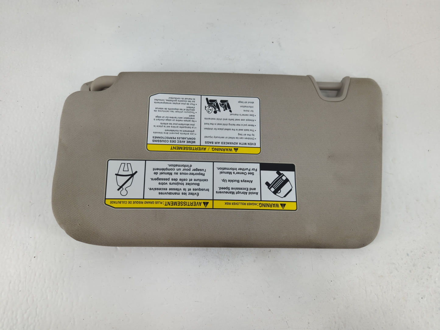 2018-2020 Nissan Rogue Sun Visor Shade Replacement Passenger Right Mirror Fits Fits 2018 2019 2020 OEM Used Auto Parts - Oem