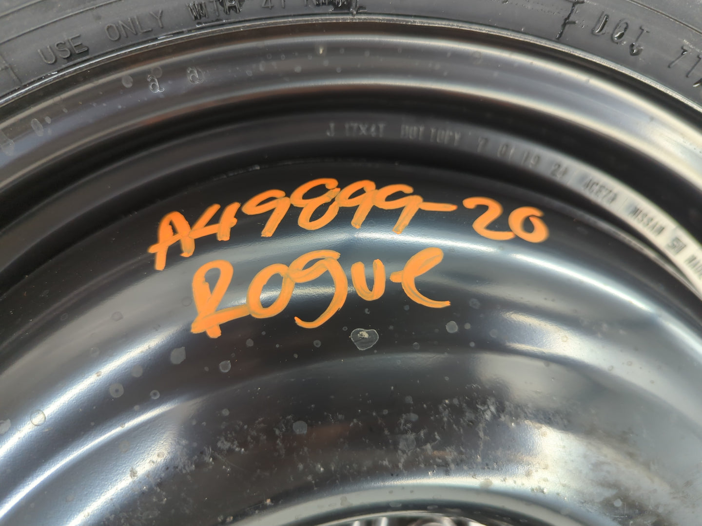 2014-2020 Nissan Rogue Spare Donut Tire Wheel Rim Oem - Oemusedautoparts1.com
